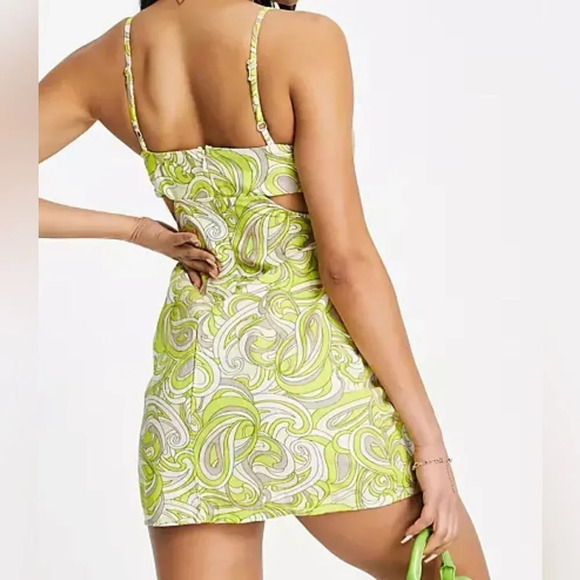 ASOS '60s Swirl Cutout Mini Sundress - Picture 4 of 13